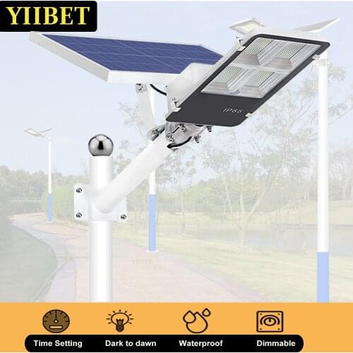 YIIBET 30W300W IP65 Solar Parking Lot Light Farm Lightings Solar Lamp Street Lights Dusk To Dawn LED Garden Lamps садовый фонарь