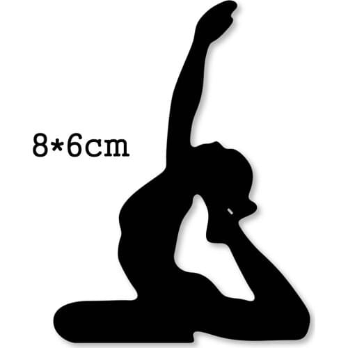 Women Yoga Metal Cutting Dies 2020 New Crafts Knife Mold Stencil For DIY Scrapbooking Paper/photo Cards Embossing Die