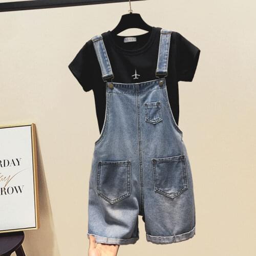 Women clothing denim fabric rompers summer overalls women playsuits suspenders shorts jeans women overalls summer rompers jeans