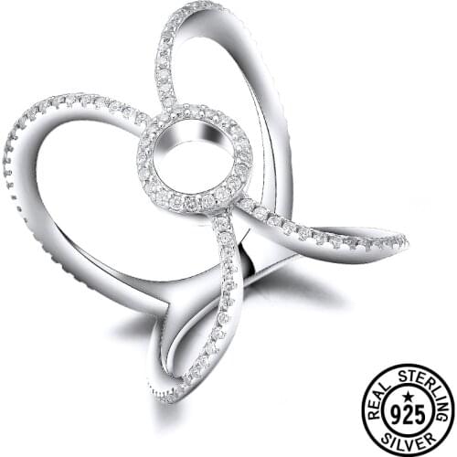 Dyson Girls Speical Bijoux Jewelry 925 Sterling Silver Rings Round Hollow Cross Crystal Zircon Micro Pave Women Fashion Ring