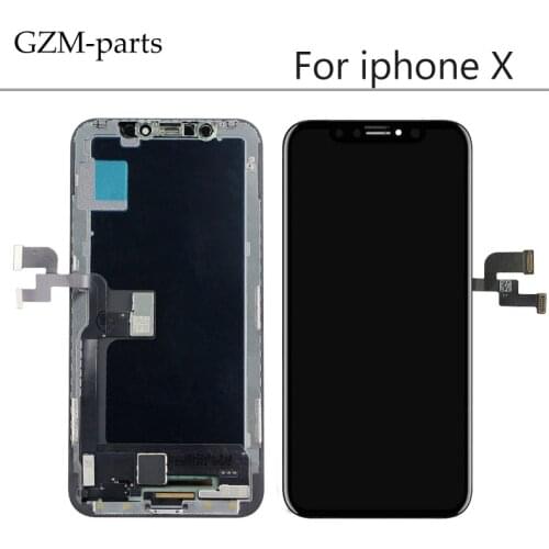 GZM-parts LCD Screen for iPhone X XS XR XS max LCD OEM Soft Hard GX OLED TFT Incell LCD Display With Digitizer Repair Parts