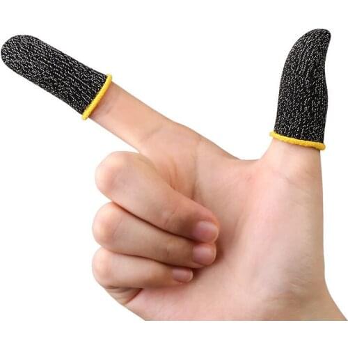 1Pair Finger Cover Breathable Game Controller Finger Sleeve For Pubg Sweat Proof Non-Scratch Touch Screen Gaming Thumb Gloves
