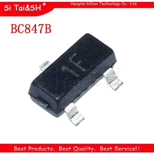 100PCS BC847B SOT23 BC847 SOT SMD 847B SOT-23 1F new transistor