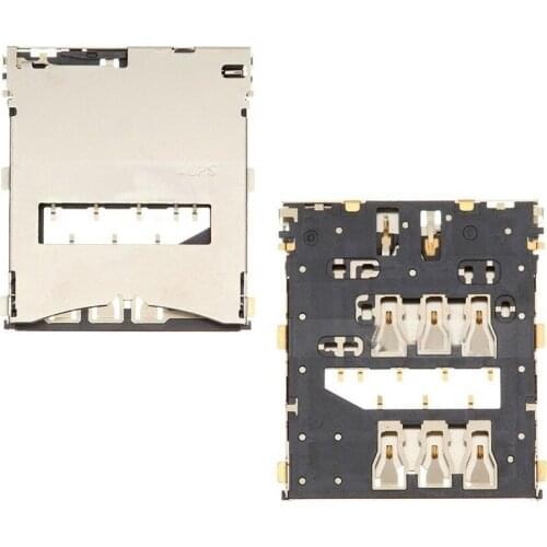 2PCS/Lot SIM Card Reader Holder Slot Replacement Part For Xperia Z L36h LT36 L36i C6602 C6603