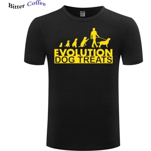 2021 New Hot Sale Funny Evolution Dog Printed T Shirts Men Summer Casual Cotton Male Brand Clothing Short Sleeve Tops Plus size