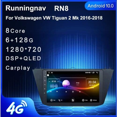 4G LTE Android 10.1 For Volkswagen VW Tiguan 2 Mk 2016 2017 2018 Multimedia Stereo Car DVD Player Navigation GPS Radio