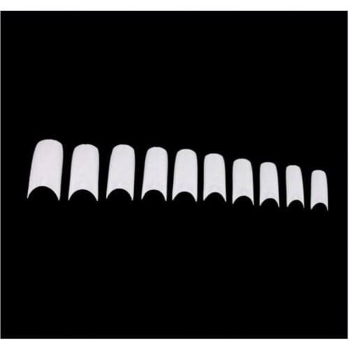 Good quality 500/pack DIY french fake nail tips natural fake nails shield sticker as manicure beauty nail art salon decoration