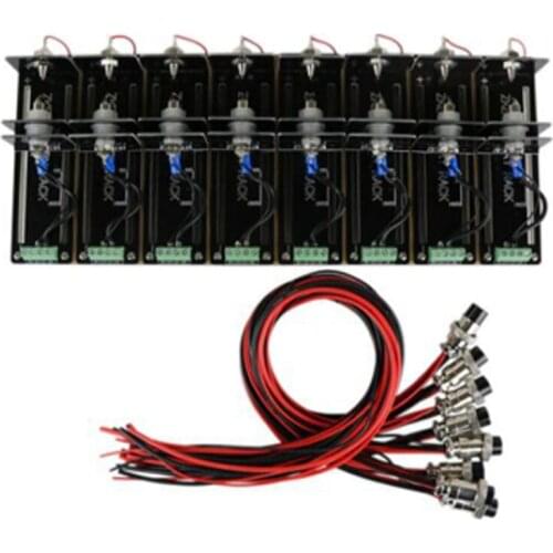 8 Channel 4-wire Test Stand Battery Holder for 32650/26650/18650 /AA/ AAA/ Lithium Battery 10A Test Bracket