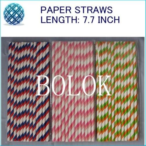 Free Shipping 600pcs/Lot Wedding Favors And Gifts Drinking Paper Straw Colorful Drink Strip Paper Straws For Wedding Decoration
