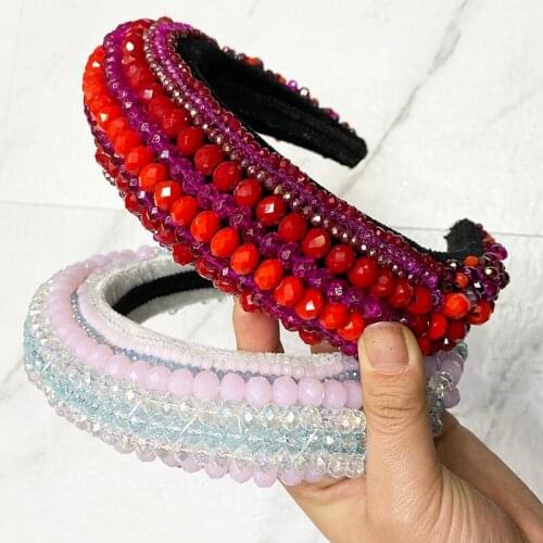 Big Crown/red Tiaras and Crowns Beaded Headband Crown For a Girl Bridal hair Accessories ladybug miraculous Wedding Headpieces