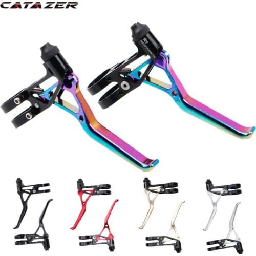 Catazer Ultralight Aluminum Circle Brake Brake Handle LP Ultra Light CNC 64G Folding Car Road Car Small Wheel V Brake Handle