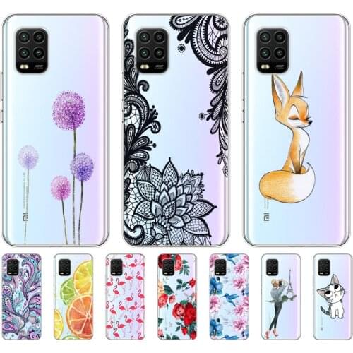 For Xiaomi Mi 10 Lite Case 6.57" Soft Silicon Tpu Cover For Xiaomi Mi 10Lite 5G Mi10Lite Phone Back Shell Bumper Funda