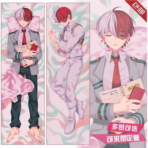 Anime My Hero Academia Pillow Case Todoroki Shoto Cosplay Hugging Body Dakimakura Cartoon Costume Accessories
