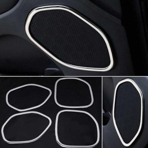 4pcs/set ABS Chromed Door Speaker Ring Decoration Trim Car interior Decoration For Jeep Grand Cherokee 2011-2016