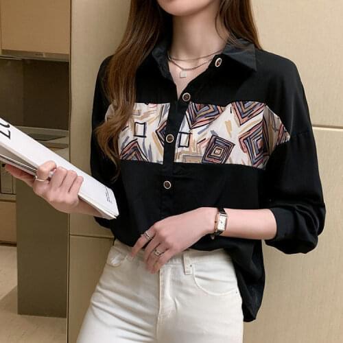 Cheap wholesale 2021 spring summer autumn new fashion casual ladies work women Blouse woman overshirt female OL Ay1606