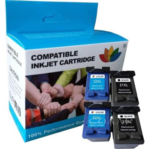 INK CARTRIDGE REFILLED FOR HP 21XL 22XL C9351AE C9352AE HP21 HP22 DESKJET F380 F2224 F2280 F4180 F2180 F370 F375