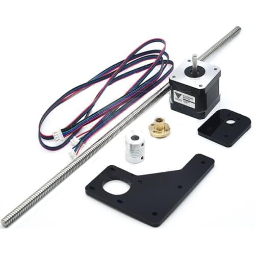 TEVO Dual Z Axis Upgrade Kit Nema 42 step motor & T8*2 lead screw 375 mm with brass nut for Tarantula 3D printer part