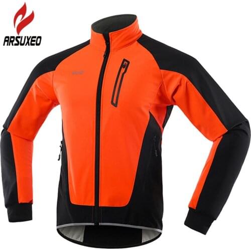 Cortavientos Ciclismo Cycling Reflective Jacket Men Thermal Fleece Winter Jersey Autumn Bicycle Windbreaker MTB Bike Clothing