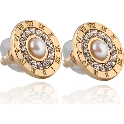 Женские золотые серьги Meirenpeizi China At AliExpress