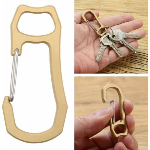 Multifunction EDC tool Brass Key Holder Organizer Clip Key Ring Keychain Survival Outdoor tools