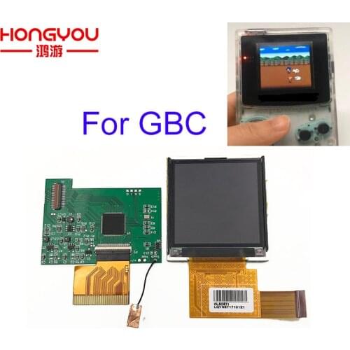 For Nintend GBC High Light Screen LCD Modification Kit Plug and Use For NGBP Highlit Screen LCD OEM Backlit Brighter Kit