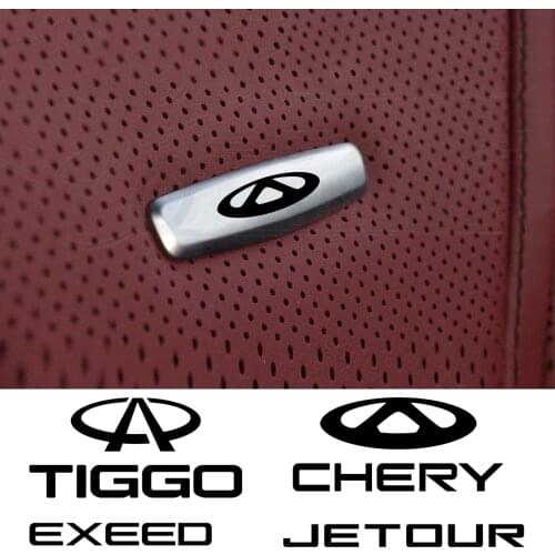 Car Chair Seat Sticker Front Seat Tuning Badges Metal For Chery Jetour Qoros 3 Tiggo A3 A3 Amulet Arrizo E5 Fora Car Accessories