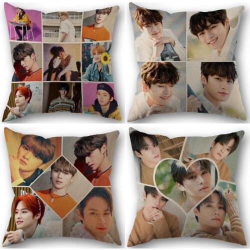 Stray Kids Lee Know Pillowcase Cotton Linen Fabric Square Zippered Pillow Cover For Home Wedding Decoration 45X45cm 0622