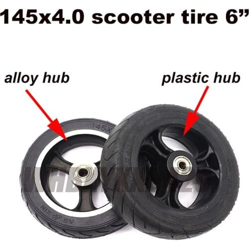 145x4.0 electric motorcycle scooter tires 6 inch widen rear resistant solid tires rubber wheel thicken tubeless tires