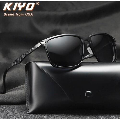 KIYO Brand 2020 New Men Square Polarized Sunglasses PC Classic Sun Glasses High Quality UV400 Driving Eyewear 3822