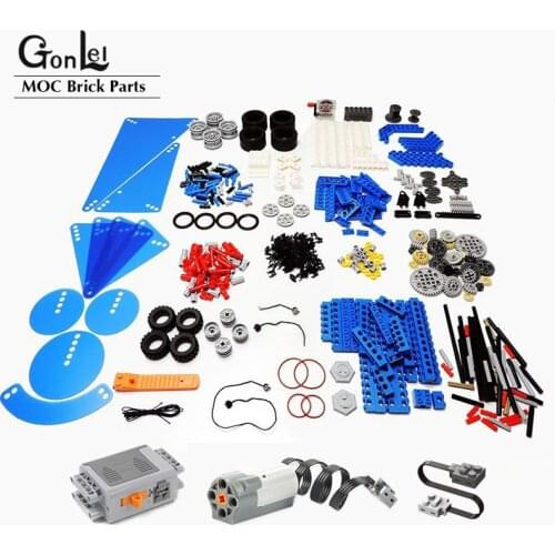 Compatible for High-Tech 9686 DIY Building Block Parts Motor Battery Box Aid Set For Technology 9686 Technical MOC Bulk Parts