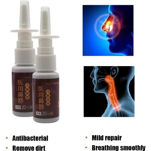 Traditional Medical Nasal Spray Relieve Symptoms Of Rhinitis and Sinusitis ,Itchy Nose Congestion Swelling Health Care Plaster