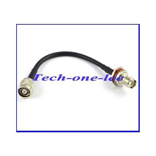 Free shipping 1 piece Extension cord RP TNC male plug to RP TNC female Jack rf connector adapter coax pigtail cable RG58 15cm
