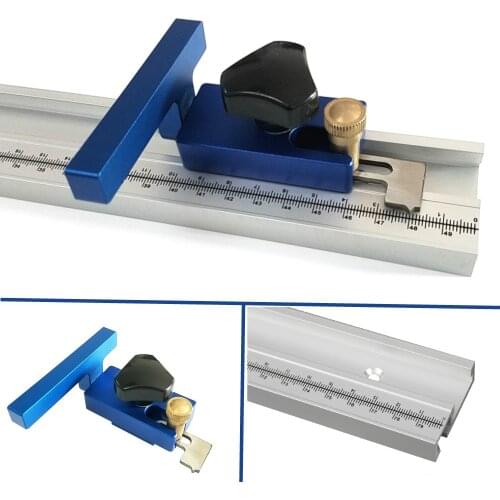 400-800mm Model 45mm Chute Aluminium Alloy T Tracks Slot NEW WoodWorking Standard Miter Track Stop Woodworking Tools