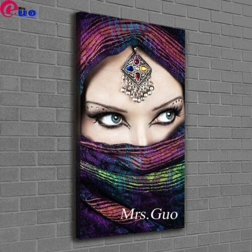 Silhouette of women Diamond Painting 5D DIY Cross Stitch Full Square Drill Embroidery Indian beauties Handmade Home decor