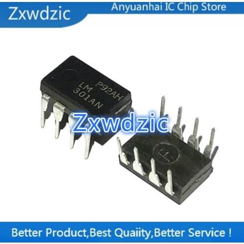 Zxwdzic 10pcs new imported original LM301AN LM301A 301AN DIP-8 Operational Amplifier