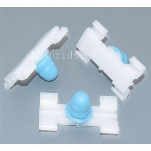 Shhworldsea 100PCS White + blue glue Door decorating plate belt clip auto plastic clips car plastic fastener automotive clips