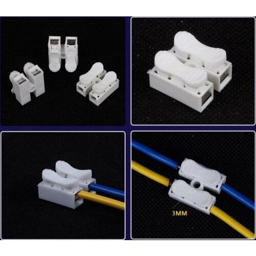 1000pcs CH-2 fast connection terminal, wire connector connector, column pressing type docking LED lamp CH-2 position