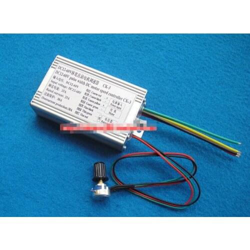 12 V- 60 V 25 A, PWM dc motor speed regulator, pulse width speed regulation 1200 w