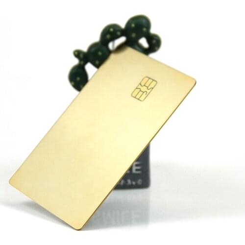 0.8mm Steel Black Matte Brushed gold Metal Credit Card Printable Blank Stainless with Chip Slot and HICO Magnetic Strip