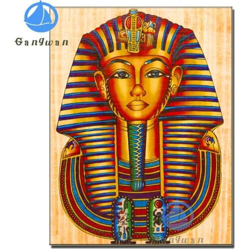5d Diamond Painting Full Diamond Cross-stitch handmade Diamond Embroidery Religion Egyptian Pharaoh Statue Rhinestones Pictures