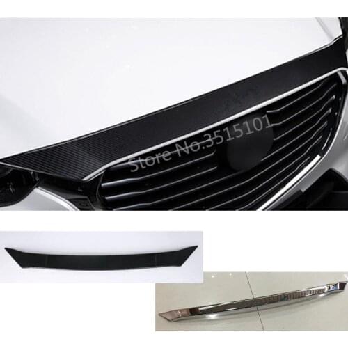 Car Cover Bumper Engine Trim Racing Front Grid Grill Grille Frame 1pcs For Mazda CX-3 CX3 2017 2018 2019 2020