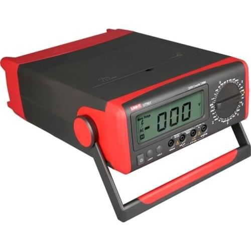 Manual Range Benchtop Digital Multimeter Resistance Frequency Temperature Test LCD Backlight
