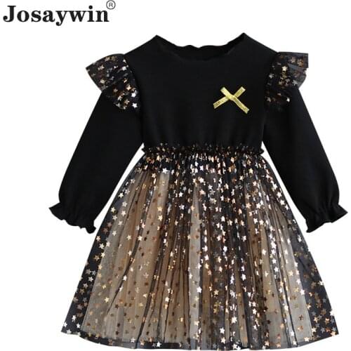 Children Clothes Dress for Girls kids Baby Autumn Winter Long Sleeve Party Girls Dresses Fluffy Mesh Princess Dress Vestidos