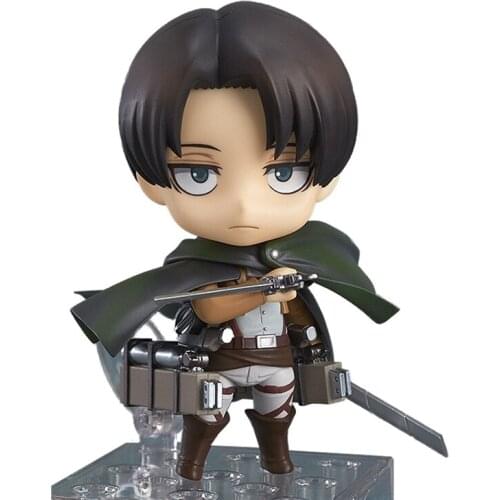Pre-Sale 10Cm Attack On Titan Leviackerman Anime Action Figure Peripherals Q Version Pvc Hand-Made Collection Toys Model