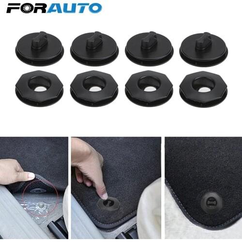 FORAUTO 4 Piece/Set Universal Car Floor Mat Clips Auto Fastener Auto Carpet Fixing Grips Clamps Anti-Slip Holders