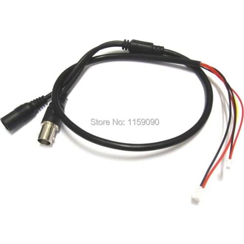 2Pcs Free shipping Power Video Cable BNC and DC Connector for CCTV Cameras PCB Board