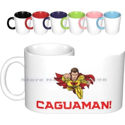 Caguaman! Ceramic Mugs Coffee Cups Milk Tea Mug Caguaman Caguaman Bajale Tres Rayitas Abuelita De Ya Valimos Madre Gris Grey