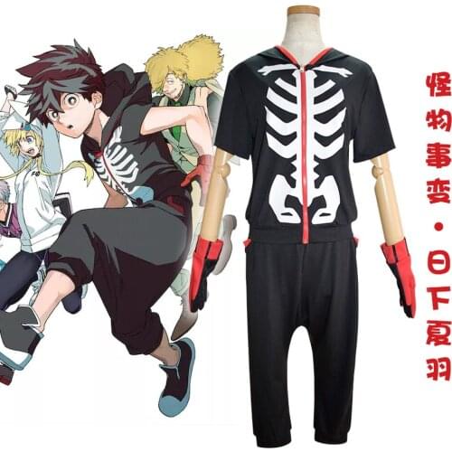 Anime Kemono Jihen Kabane Kusaka Cosplay Costume Fancy Suit Top Pants for Halloween Christmas Party Masquerade Anime Shows