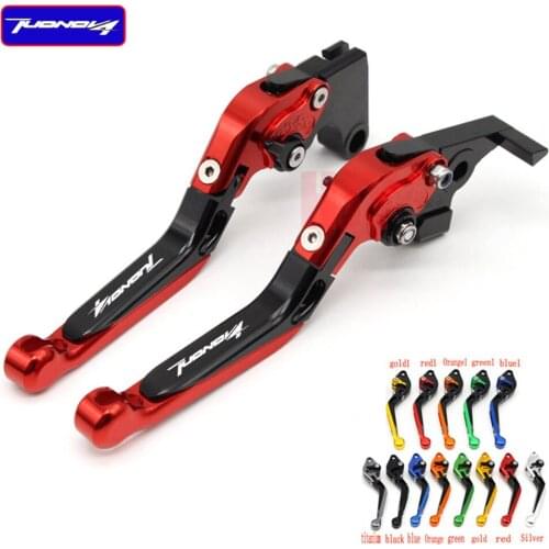Red CNC Adjustable Folding Motorcycle Brake Clutch Levers For Aprilia TUONO V4R/Factory 2011 2012 2013 2014 2015 2016 2017