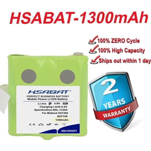 Top Brand 100% New BATT4R Battery for Midland GXT200 Walkie-talkie G225 (BATT4R, IXNN4002A, BATT-4R, IXNN4002B, BP40)